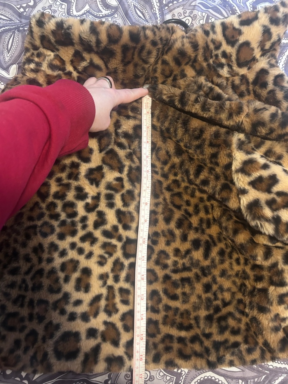 Leopard Print Faux Fur Jacket - Picture 5 of 5